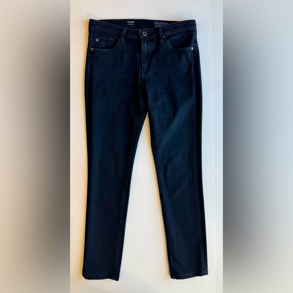 AG Adriano Goldschmied Prima Cigarette Leg Jeans Sulfur Deep Navy Size 27R - Picture 14 of 17